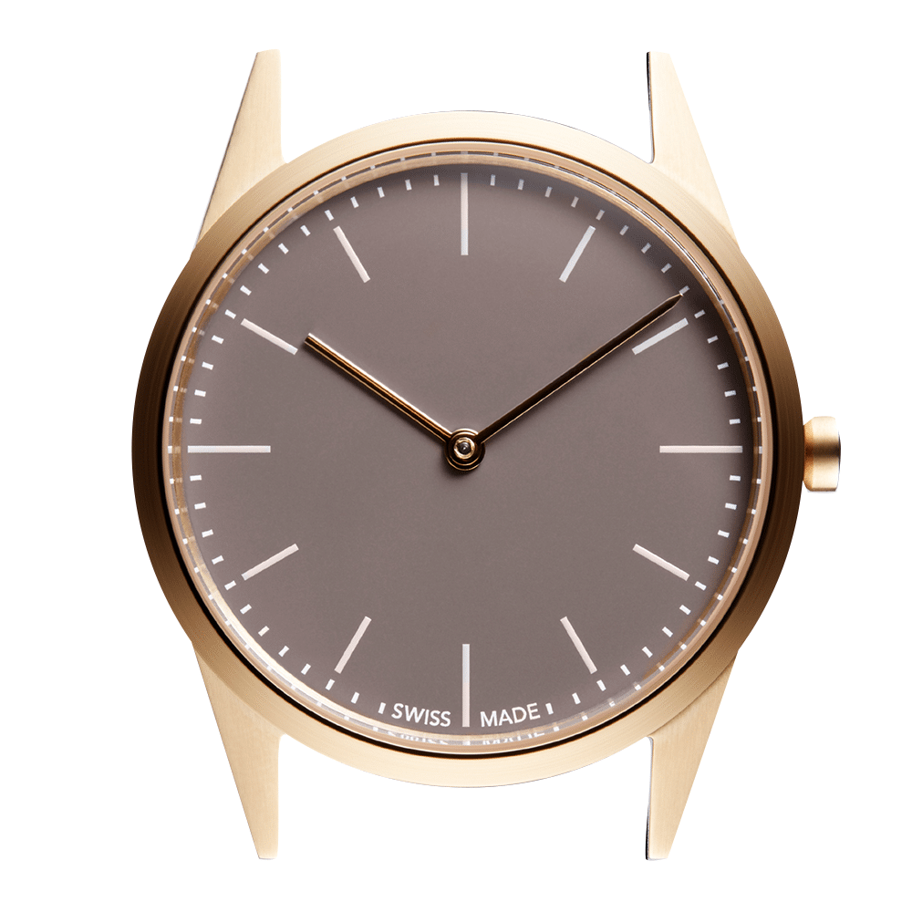 Face15.png C33 Women’s two-hand watch in PVD satin gold - Image 1