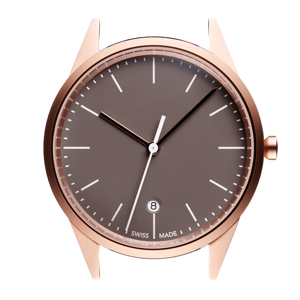 Face17-1.png C36 Women’s date watch in PVD rose gold - Image 1